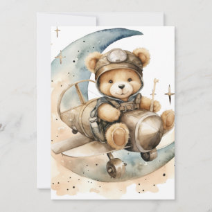 Anúncio De Nascimento Do Urso De Teddy No Avião