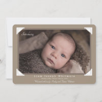 Anúncio de Nascimento dos Cantos de Foto do Álbum