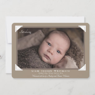 Anúncio de Nascimento dos Cantos de Fotos do Álbum