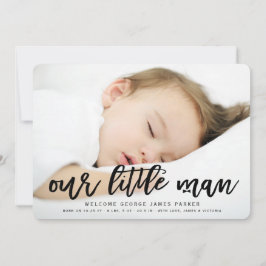 Anúncio de Nascimento Fotográfico do Nosso Pequeno