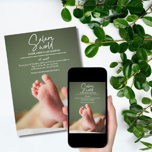 Anúncio de Nascimento Islâmico Muçulmano do Mundo