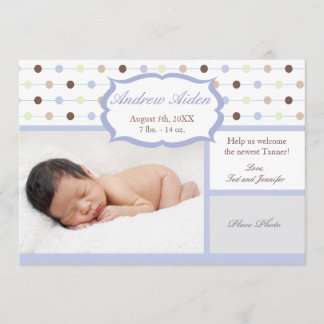 Anúncio de Nascimento Menino