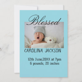 Anúncio de nascimento moderno da nova nascer