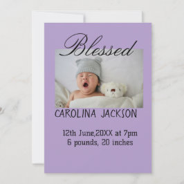 Anúncio de nascimento moderno da nova nascer