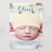 Anúncio de Nascimento Moderno Foto do Sonho Mais D