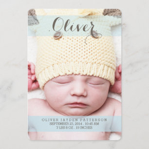 Anúncio de Nascimento Moderno Foto do Sonho Mais D