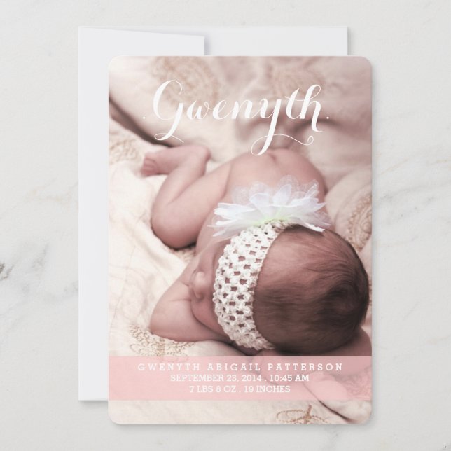 Anúncio de Nascimento Moderno Foto do Sonho Mais D (Frente)