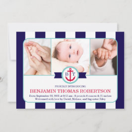 Anúncio de Nascimento Náutico