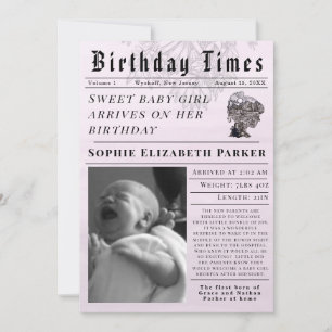 Anúncio de Nascimento Times Newborn