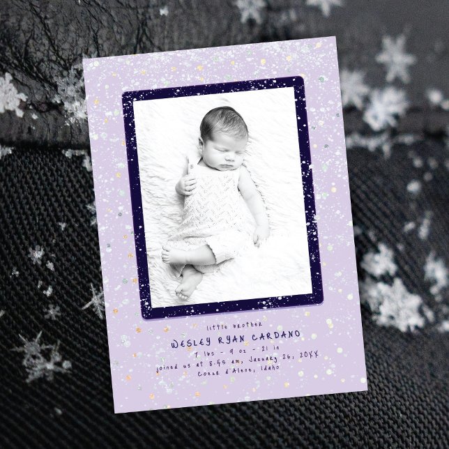 Anúncio de Nascimento Vertical | Baby Flurry (Criador carregado)