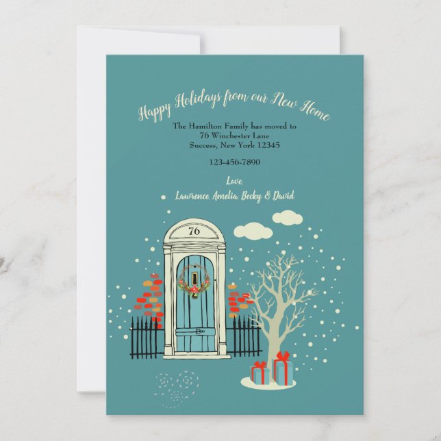 Anúncio de Natal de Inverno para Porta da Frente 2 (Frente)