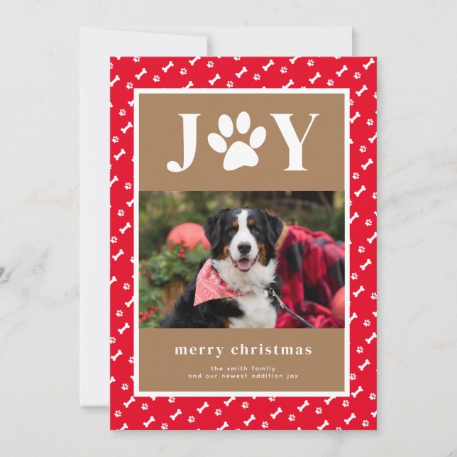 Anúncio de Natal de Joy Paw, Cachorro Novo (Frente)