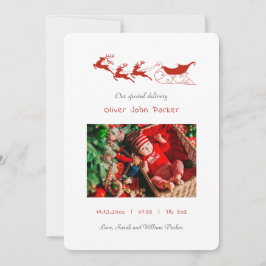 Anúncio de natal de Reindeer e trenó