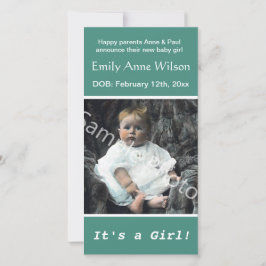 anúncio de natal do bebê. adicione sua foto