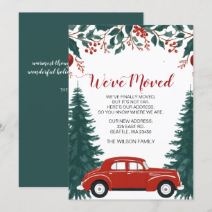 Anúncio de Natal do Red Car Nós Mudamos de Endereç