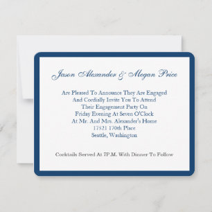 Anúncio de Noivado Clássico