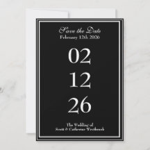 Anúncio de Noivado Classy Save the Date