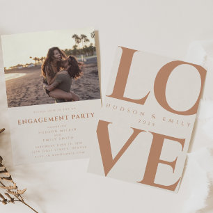 Anúncio de Noivado com Foto