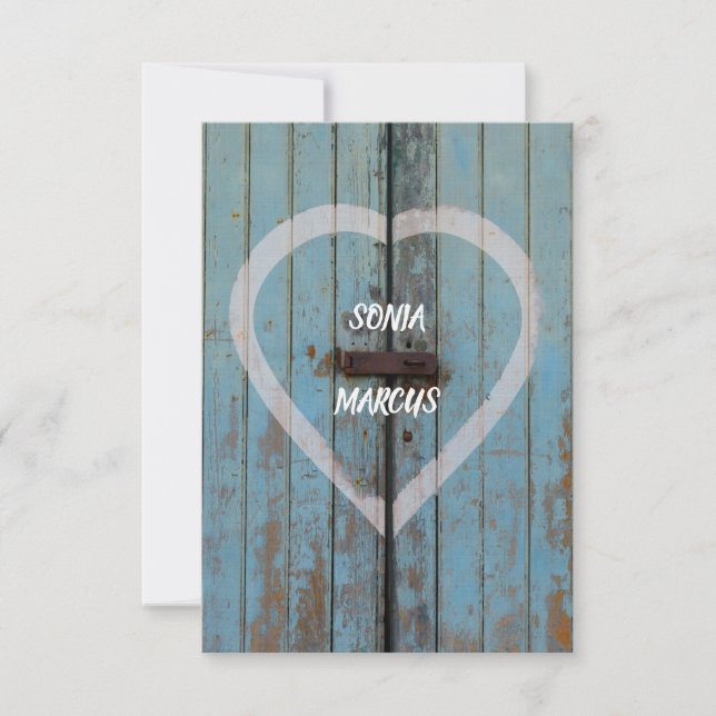 Anúncio de Noivado da porta do celeiro russo (Frente)