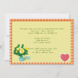 Anúncio de noivado de casamento estilo country