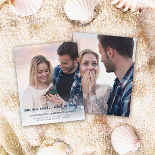 Anúncio de Noivado de Foto em Praia do Orçamento