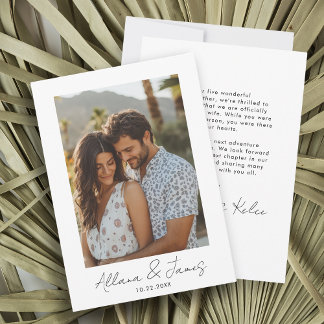 Anúncio de Noivado de Foto Minimalista