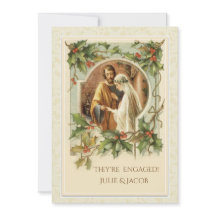 Anúncio de Noivado de Natal católico