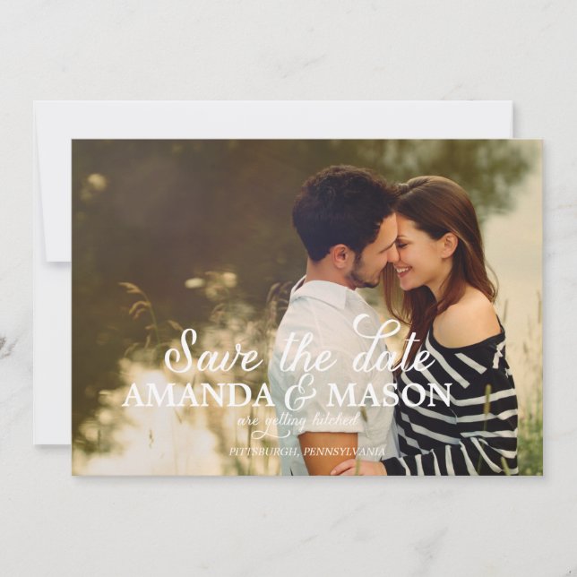 ANÚNCIO DE NOIVADO Foto Salve a Data (Frente)