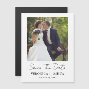 Anúncio de Noivado Minimalista Save the Date