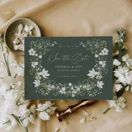 Anúncio de Noivado Save The Date do Jardim de Salv