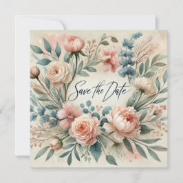 Anúncio de Noivado Save the Date Encantador