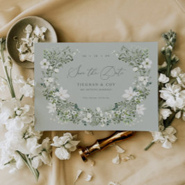 Anúncio de Noivado Save The Date Jardim Sábio