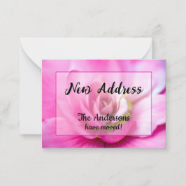 Anúncio de Novo Endereço Begônia Rosa