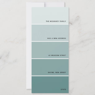 Anúncio de Novo Endereço da Areia Paint Swatch