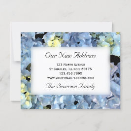 Anúncio de Novo Endereço do Blue Hydrangea