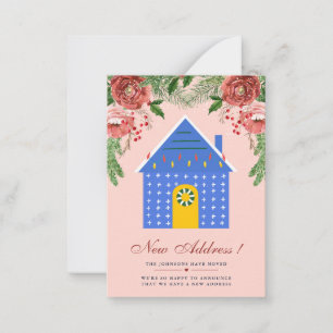 Anúncio de Novo Endereço Floral em Terracota Econô