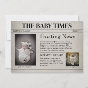 Anúncio de Novo Nascimento do Bebê