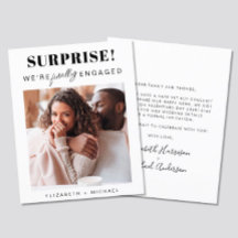 Anúncio de Orçamento de Noivado de Foto Surpresa