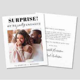 Anúncio de Orçamento de Noivado de Foto Surpresa