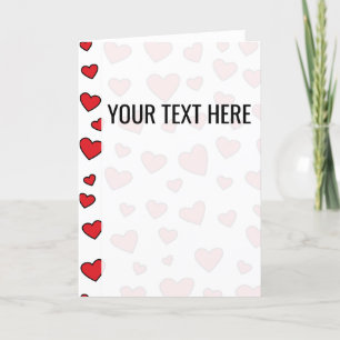 Anúncio de padrão de coração vermelho do Dia dos N