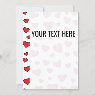 Anúncio de padrão de coração vermelho namorados