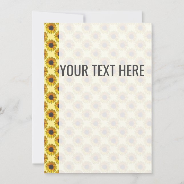 Anúncio de padrão de girassol amarelo (Frente)