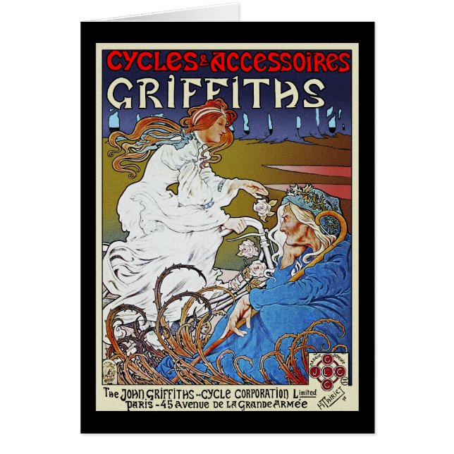 Anúncio de Poster de Bicicleta: Ciclos de Griffith (Frente)