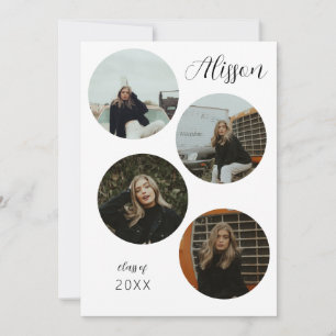 Anúncio de quatro Formandos redondas de fotos
