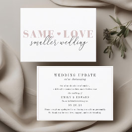 Anúncio de Redução de Casamento Coração Adorável