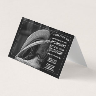 Anúncio de reforma com chapéu e botas de cowboy