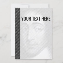 Anúncio de Retrato de Baruch Branco Preto