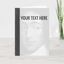 Anúncio de Retrato de Baruch Branco Preto