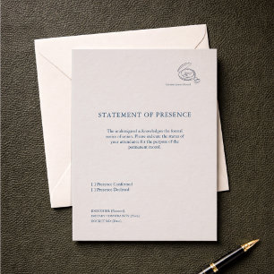 Anúncio de RSVP de Cerimônia Civil Não Tradicional