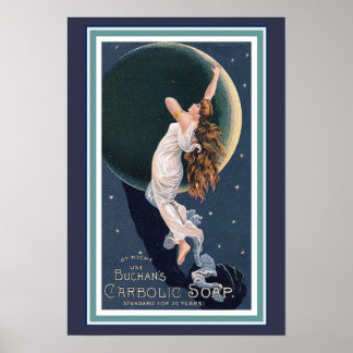 Anúncio de sabão carbônico do Buchan Poster 13 x 1